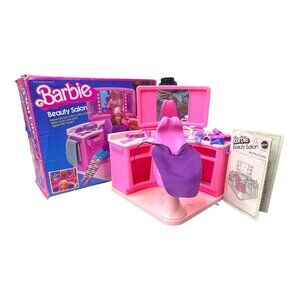 Vintage Barbie Beauty Salon Playset Nostalgic Retro 80S Toy w/ Box 4839 READ
